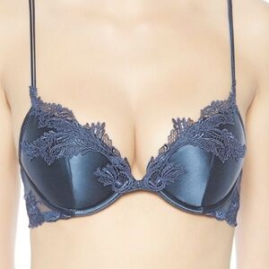 La Perla Maison Push-Up bra silk satin and embroidered tulle